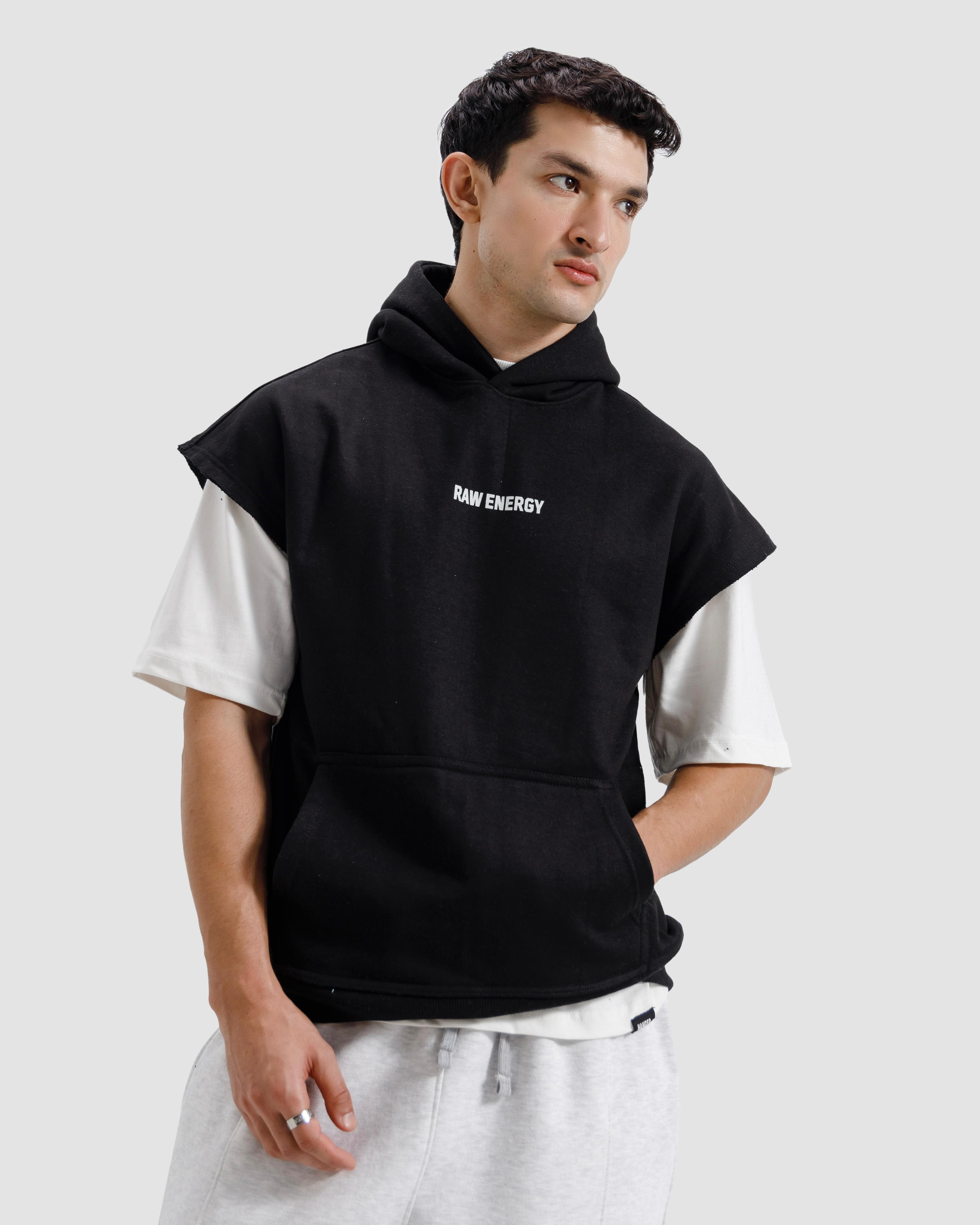 Sleeveless Raw Energy Hoodie