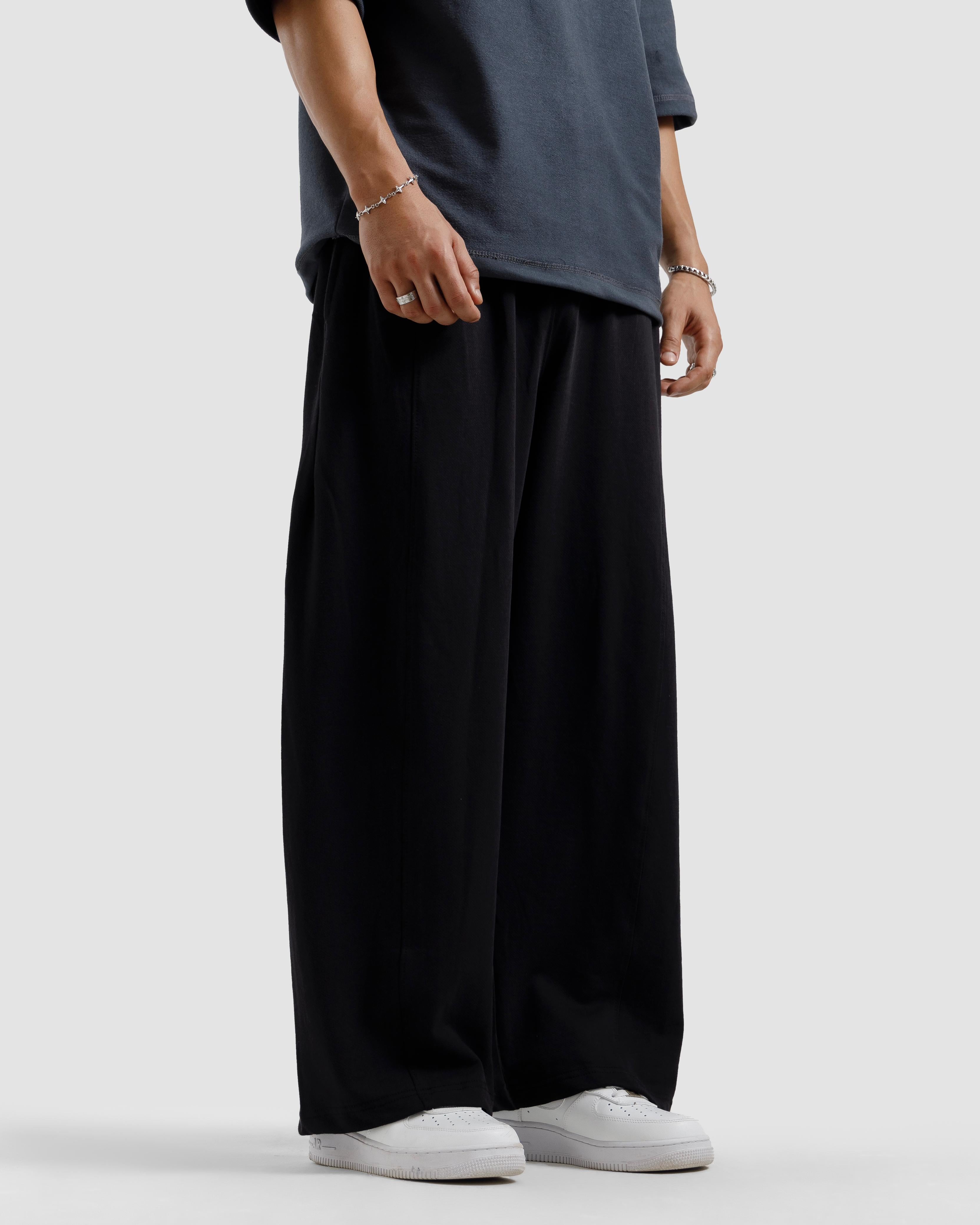Straight-Leg Baggy Trousers