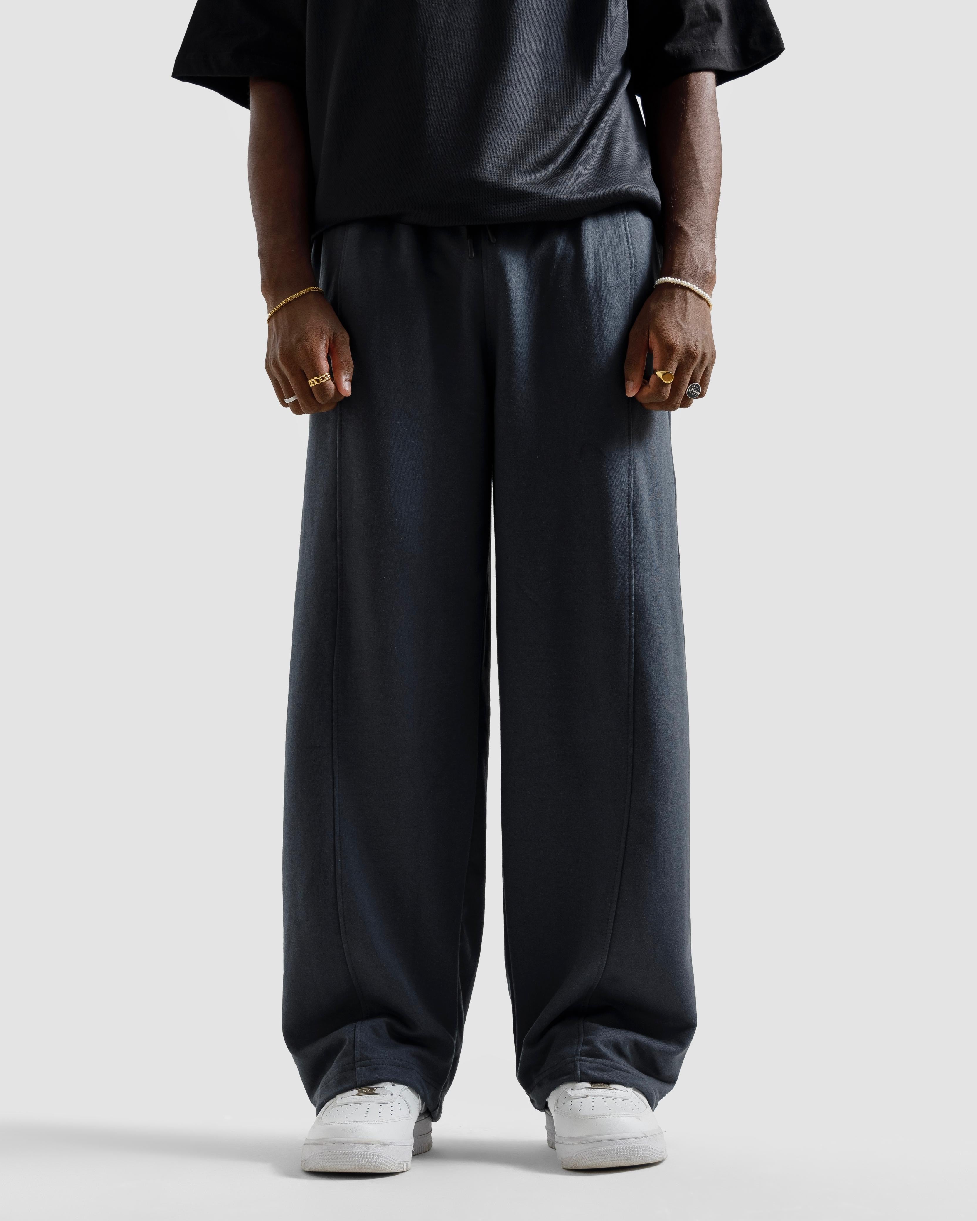 Straight-Leg Baggy Trousers