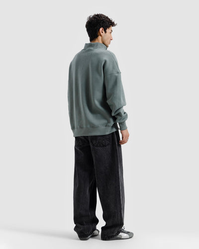 Basic Quarter-Zip Sweatshirt