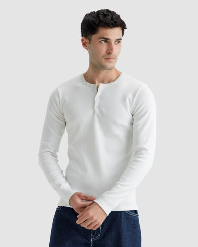 Ribbed Henley Tshirt