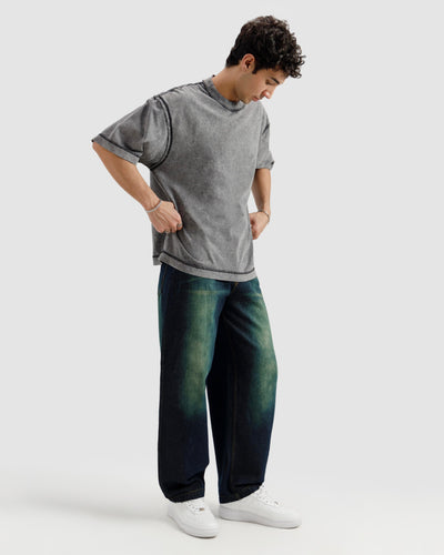 Raw Details Washed Boxy Tshirt