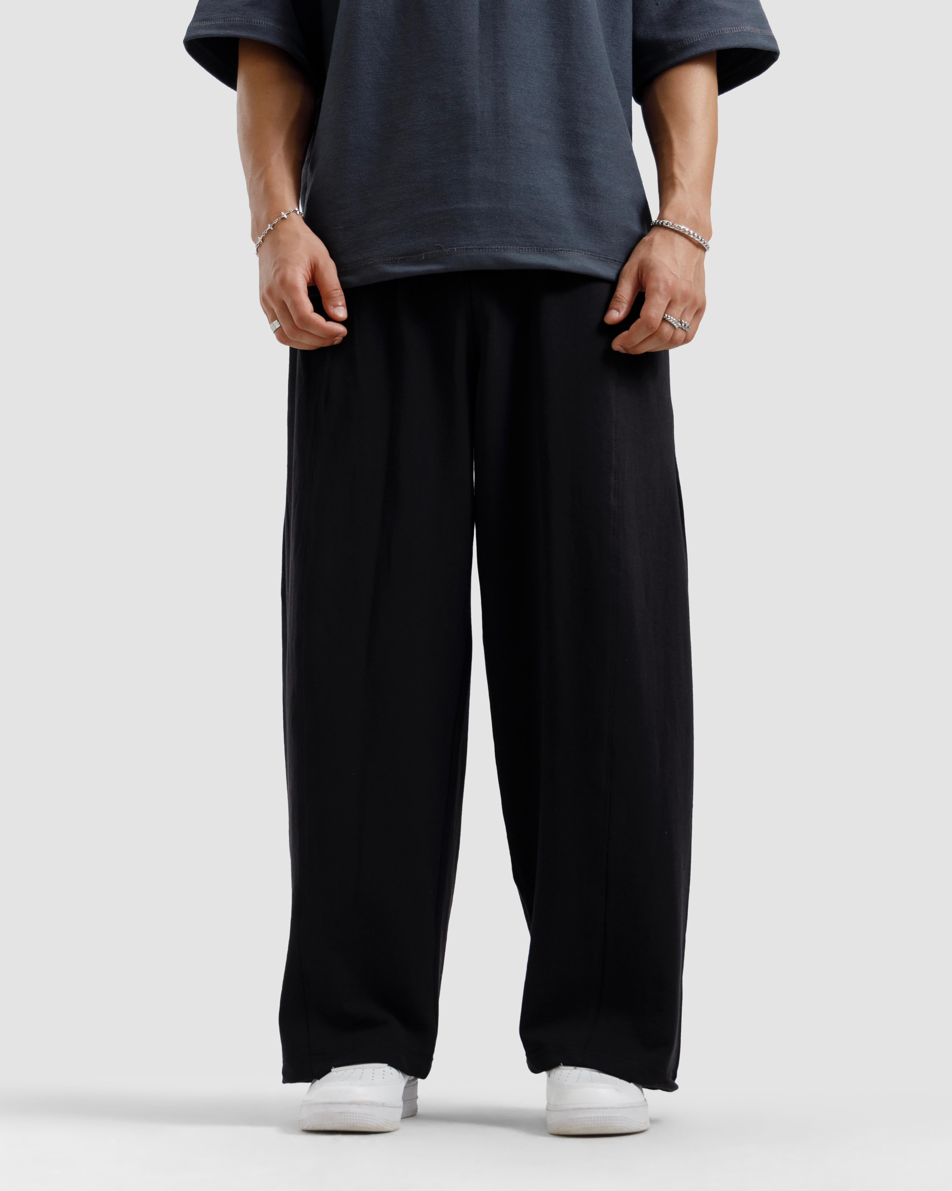 Straight-Leg Baggy Trousers