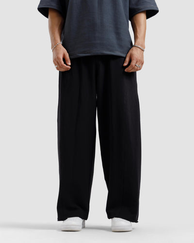 Straight-Leg Baggy Trousers