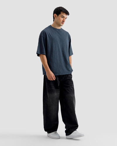 Slub Textured Washed T-Shirt