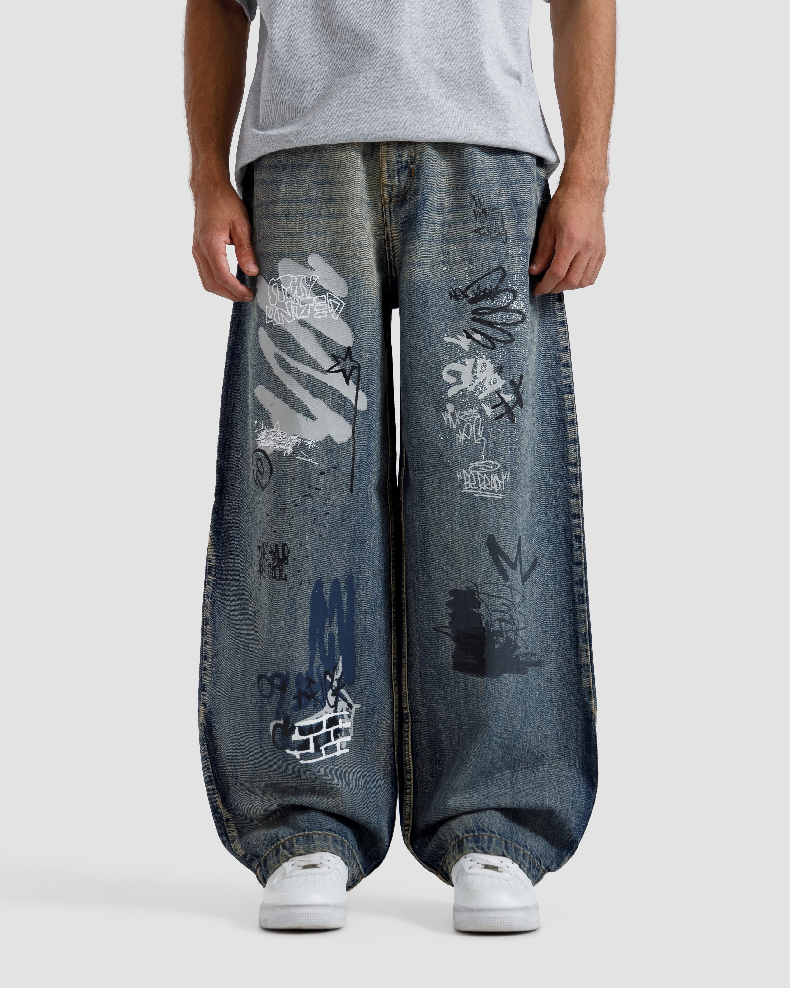 Graffiti Baggy Jeans