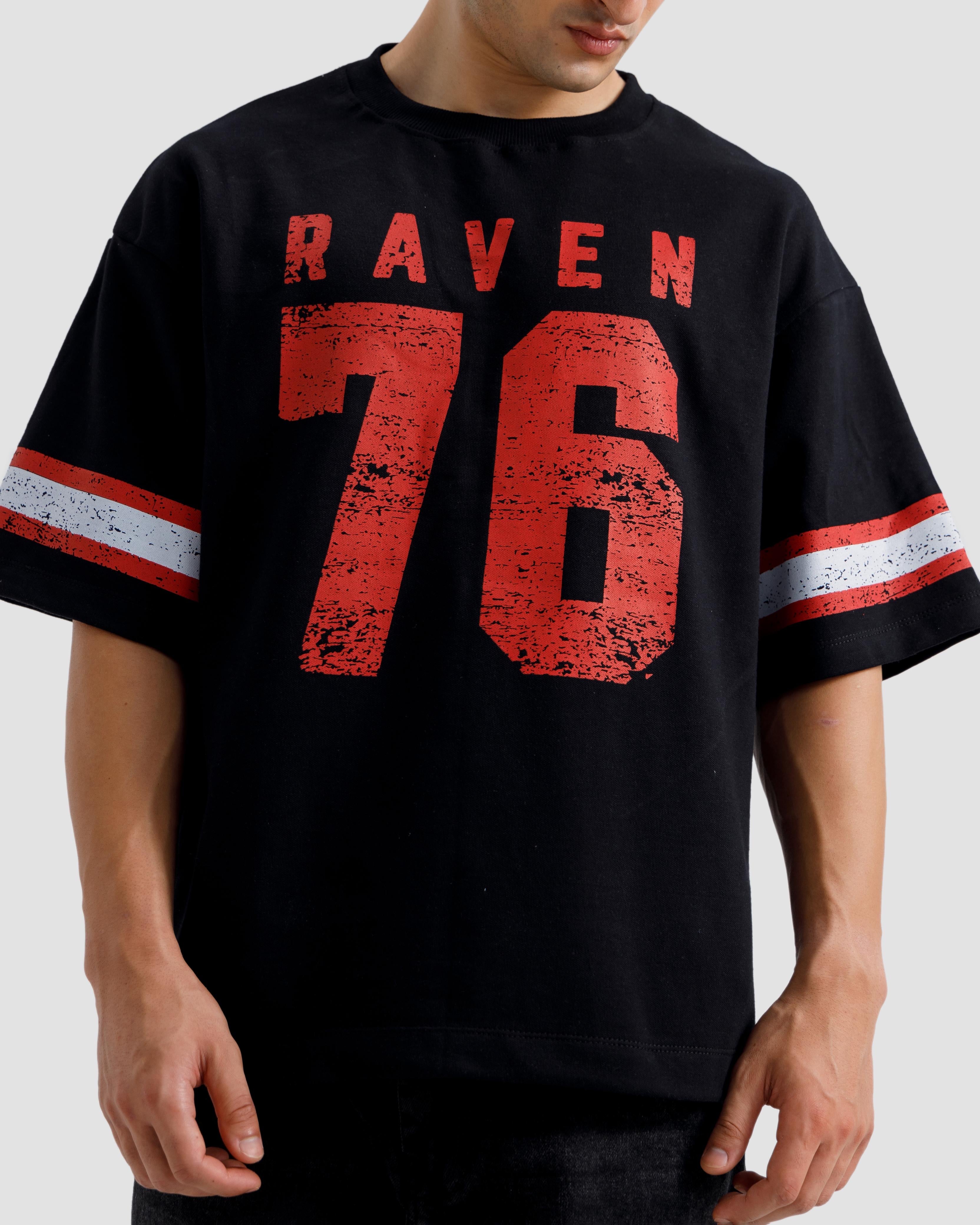 Textured Varsity Print Tshirt