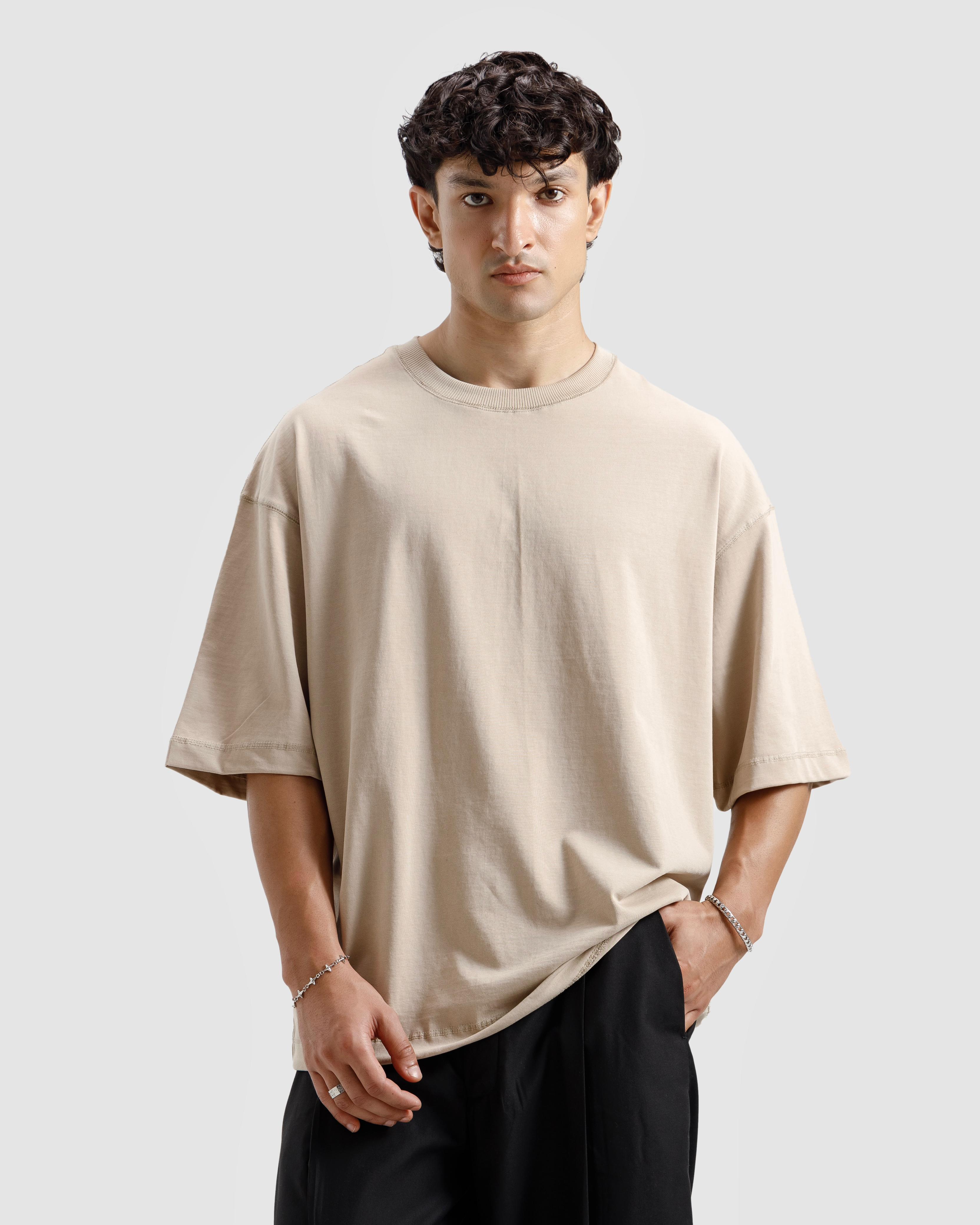 Boxy Seam Detail Basic Essential