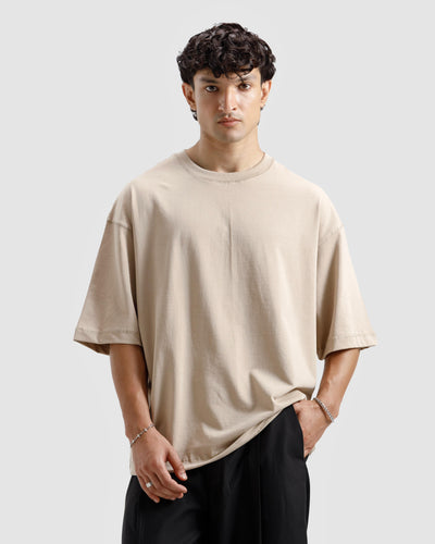 Boxy Seam Detail Basic Essential
