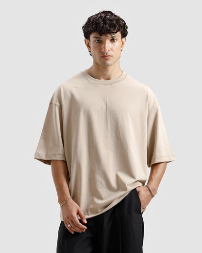 Boxy Seam Detail Basic Essential