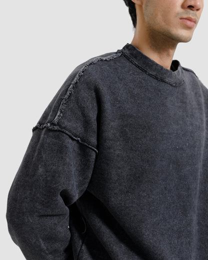 Raw Details Washed Boxy Sweatshirt