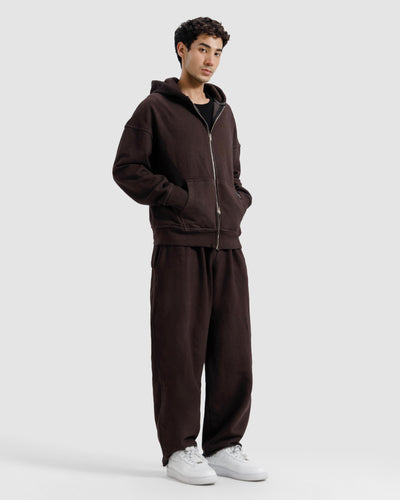 Washed Zipper Hoodie