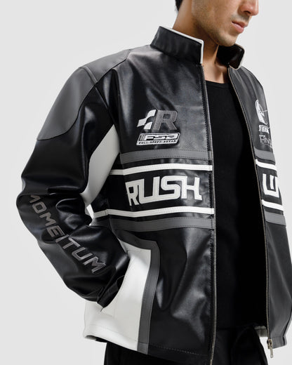 Faux Leather Biker Jacket