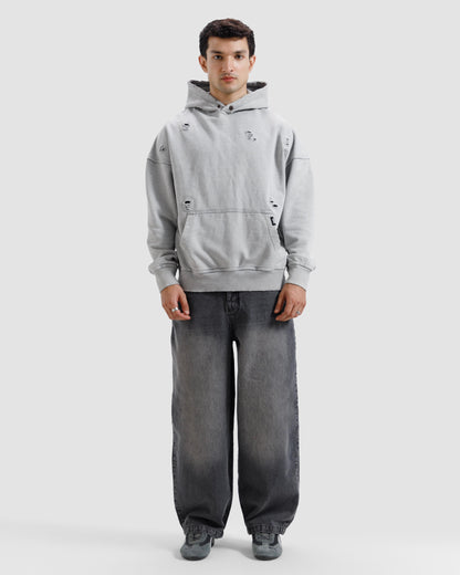 Distressed Washed Essential Hoodie