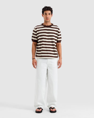 Striped Knit Basic Essential