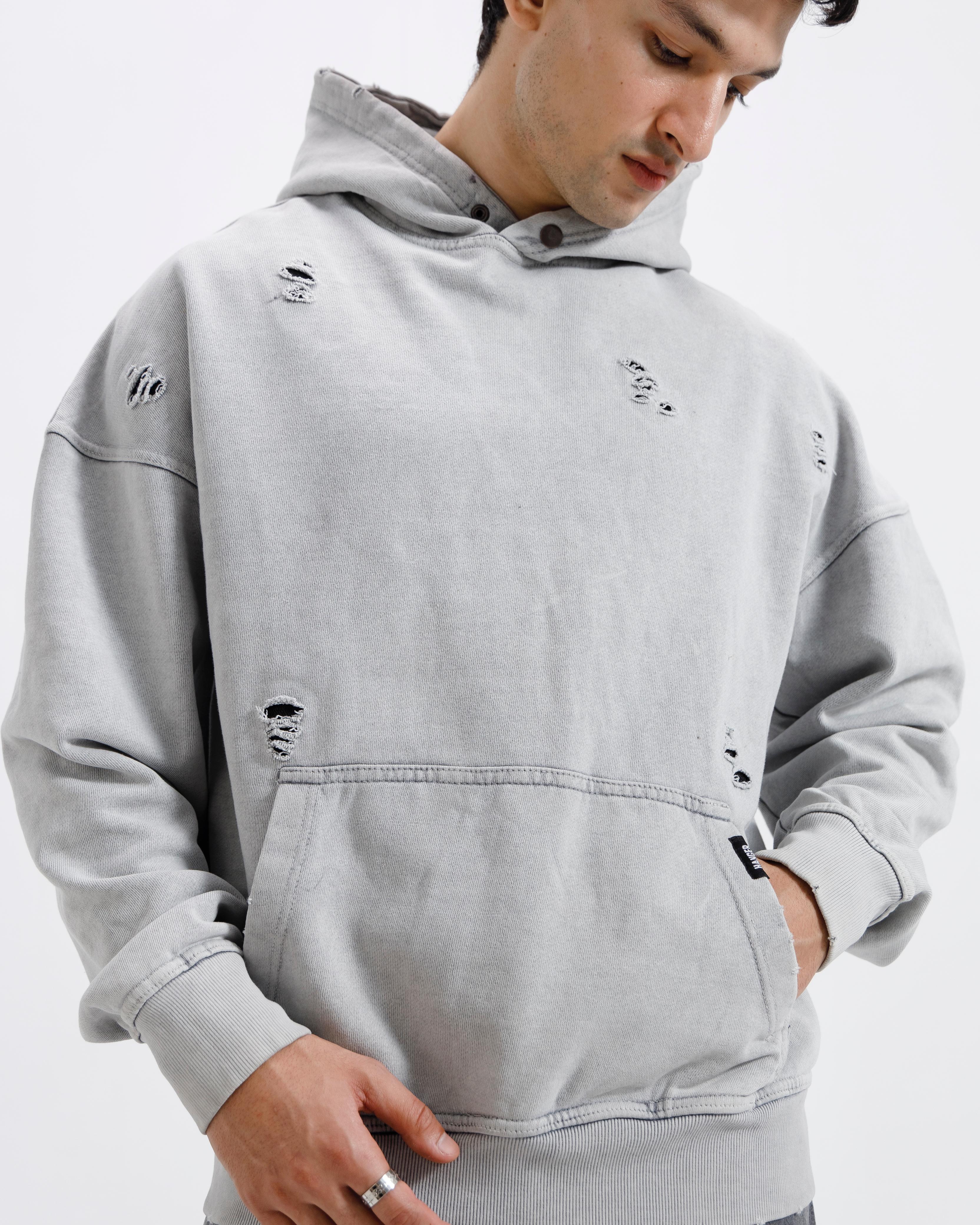 Distressed Washed Essential Hoodie