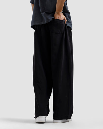 Straight-Leg Baggy Trousers