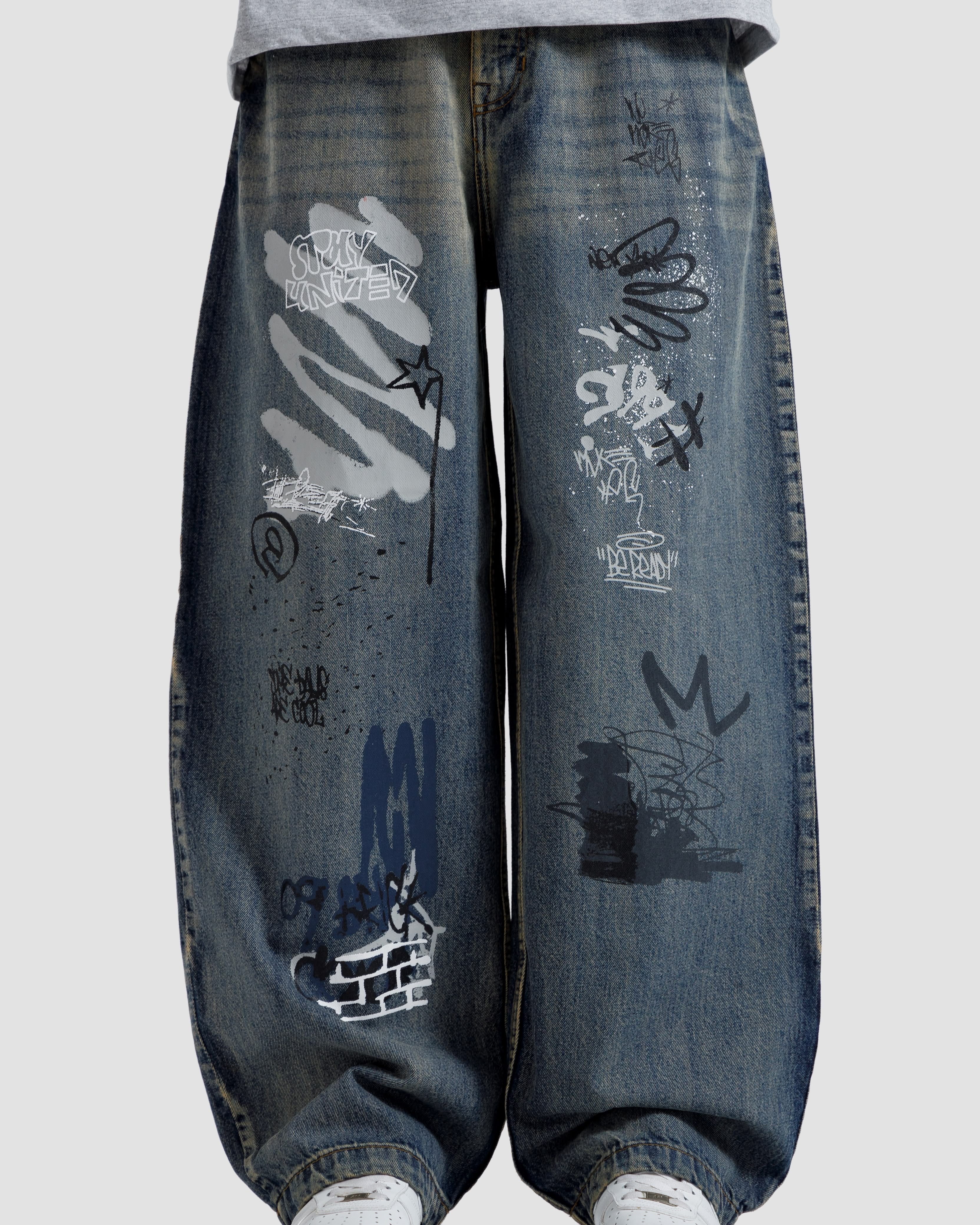 Graffiti Baggy Jeans