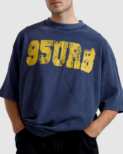 Washed Print Knit Tshirt