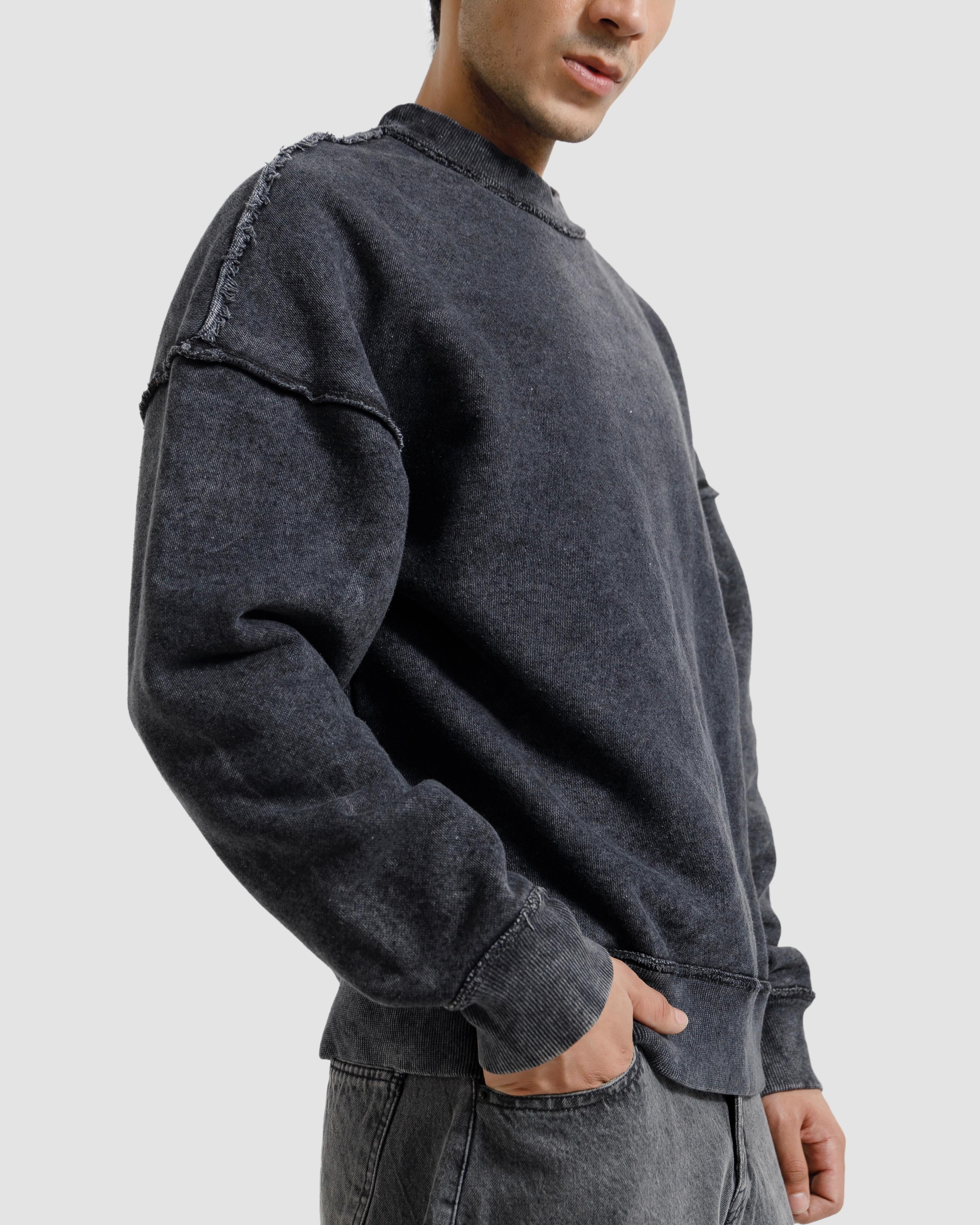 Raw Details Washed Boxy Sweatshirt