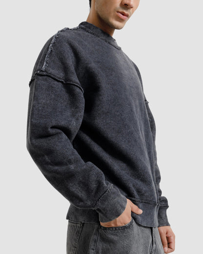 Raw Details Washed Boxy Sweatshirt