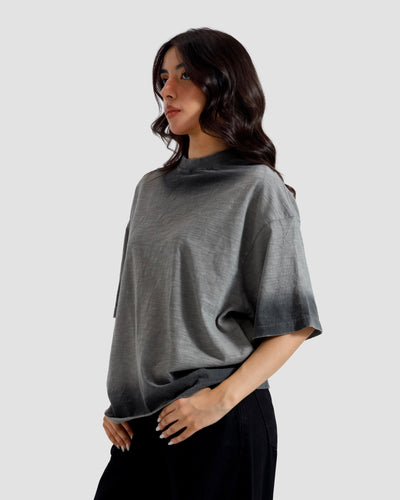 Slub Textured Washed T-Shirt