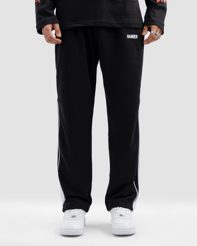 Straight Trousers With Piping Detail