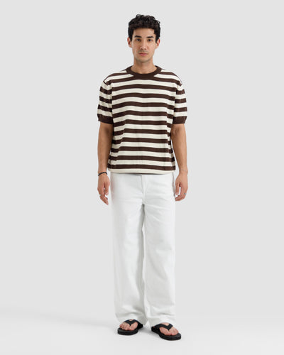 Striped Knit Basic Essential
