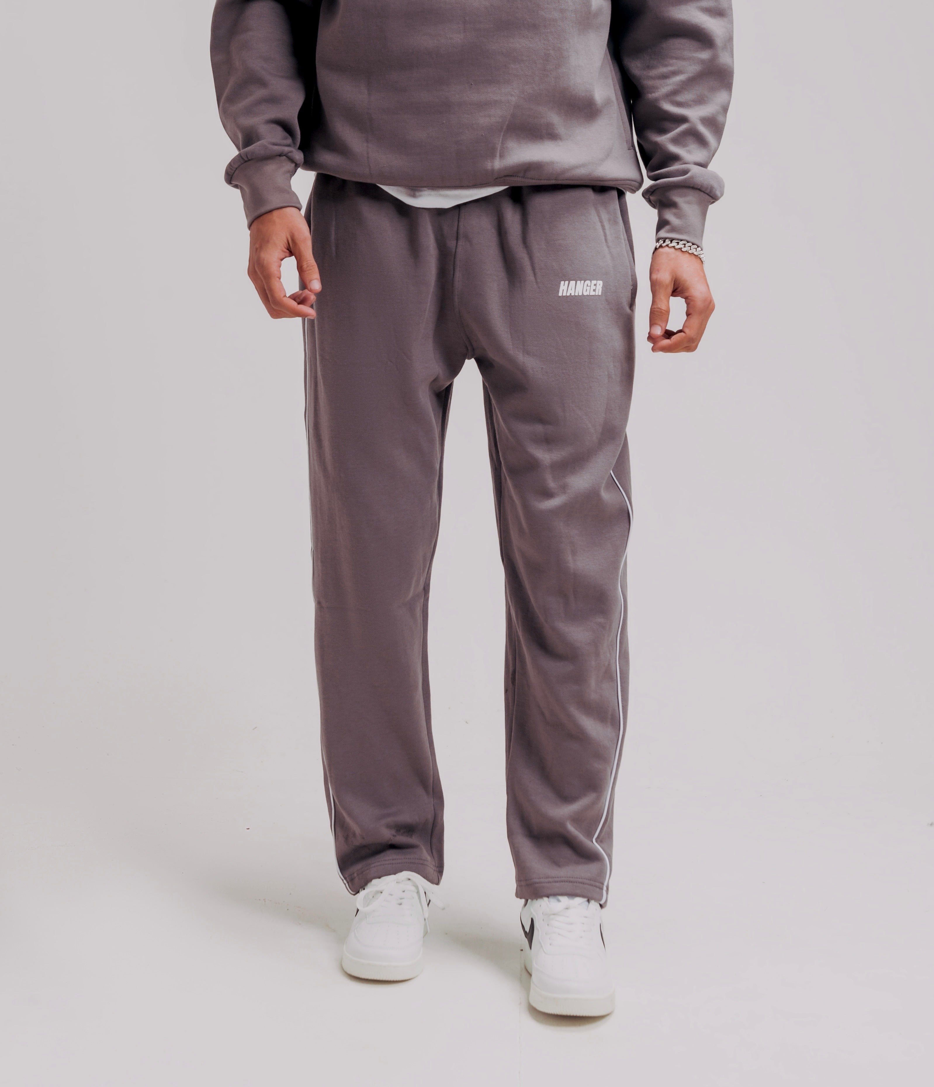 Steel Grey Piping Trouser