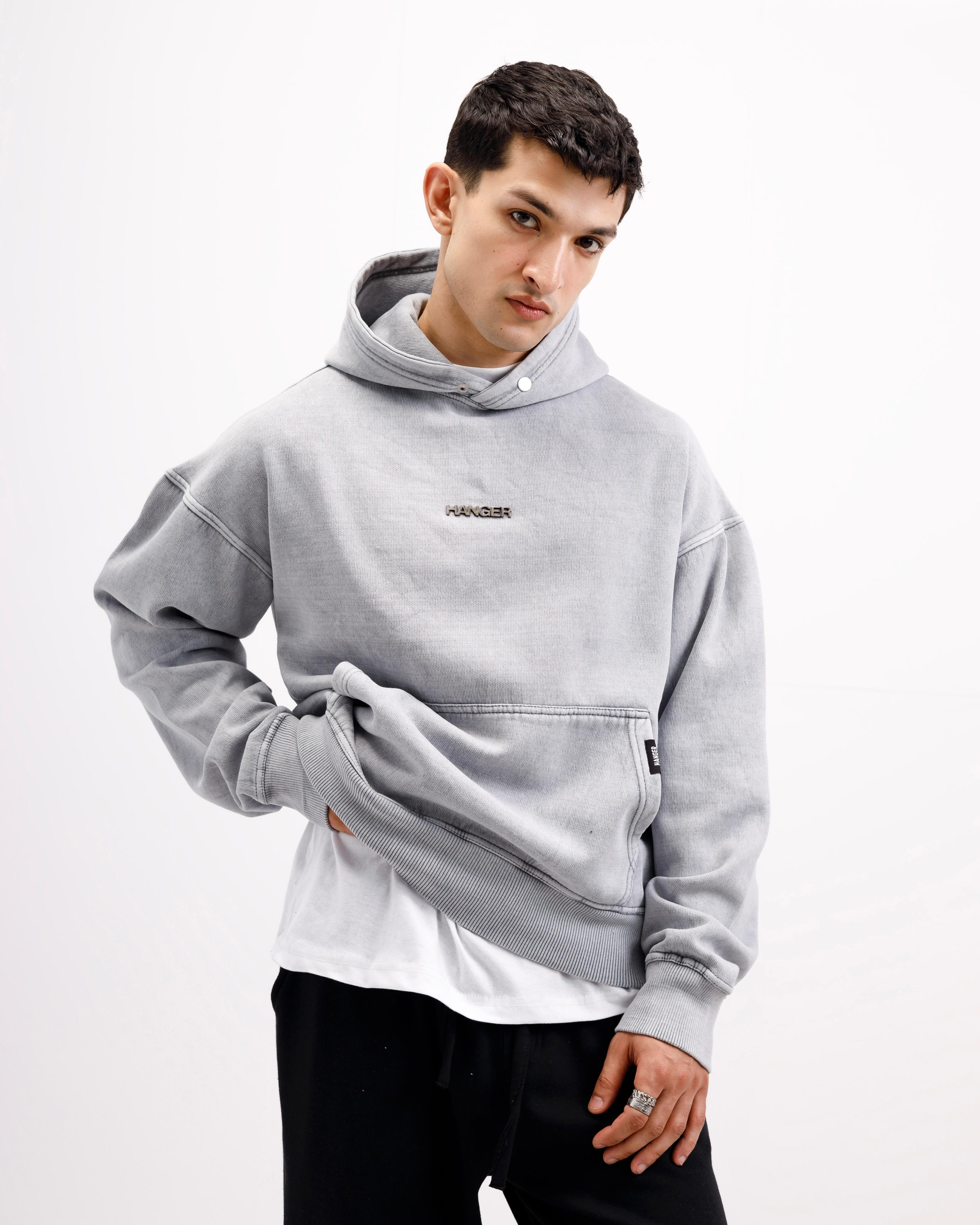 Washed Grey Essential Hoodie