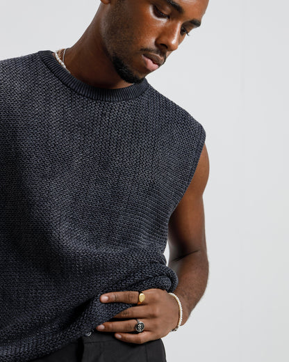 Washed Knit Vest