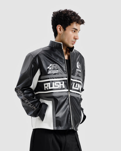 Faux Leather Biker Jacket