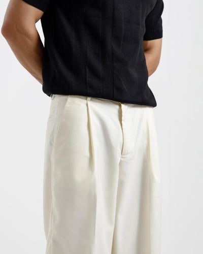 Tailored Wide Leg Pleated Pants