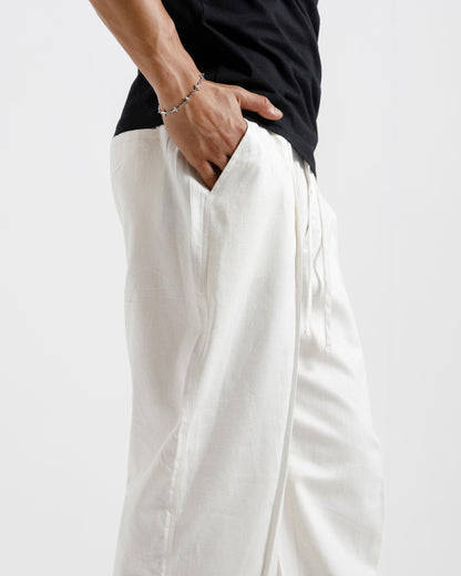 Tailored Linen Pleated Pants