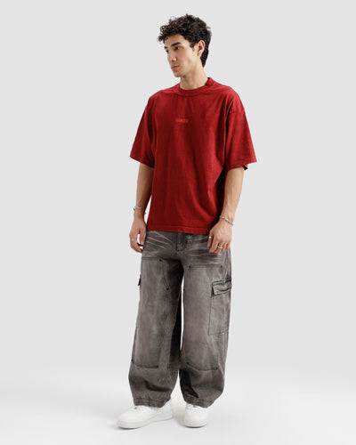 Washed Maroon Essential Tshirt