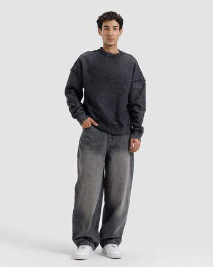 Raw Details Washed Boxy Sweatshirt