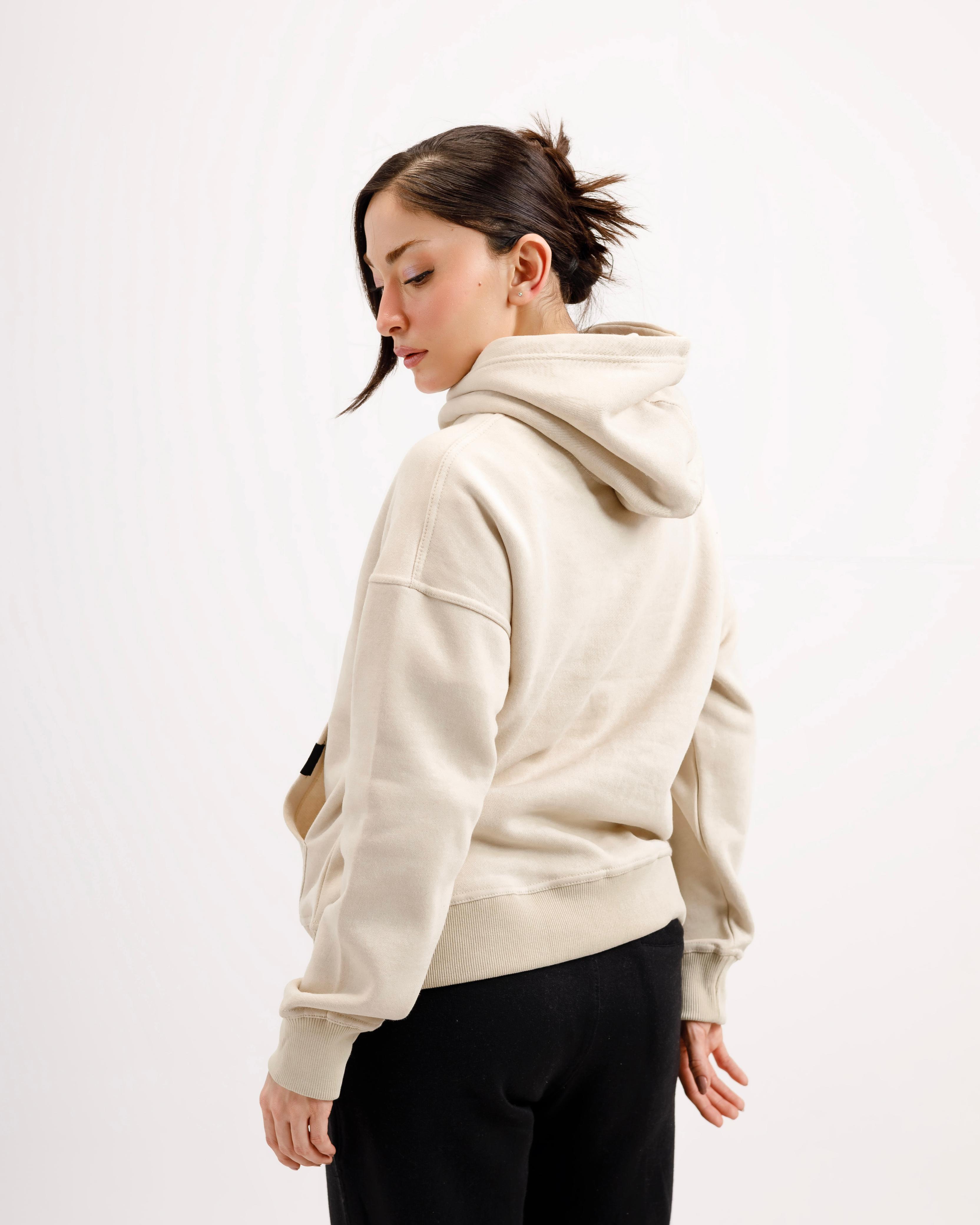 Cream Essential Hoodie