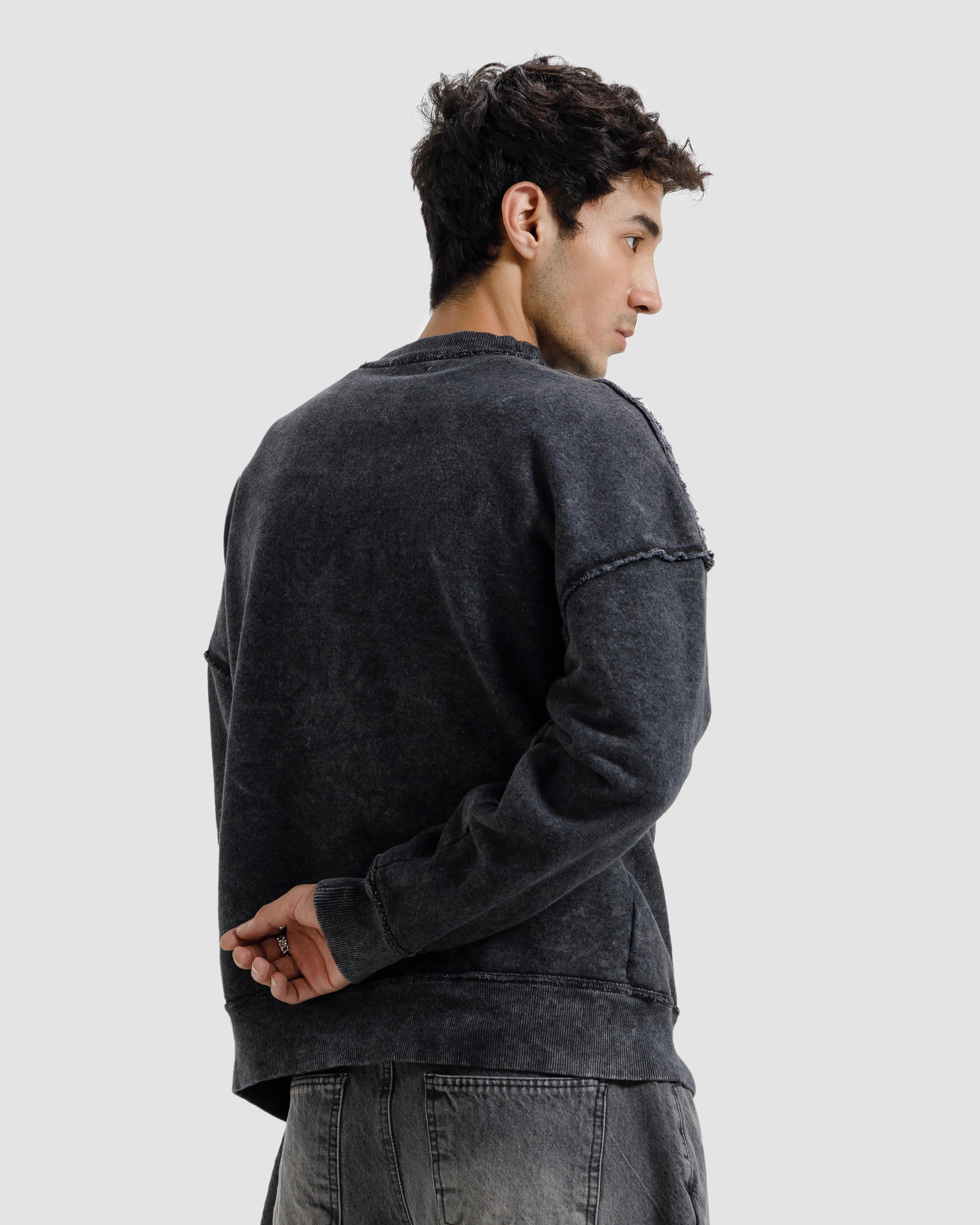 Raw Details Washed Boxy Sweatshirt