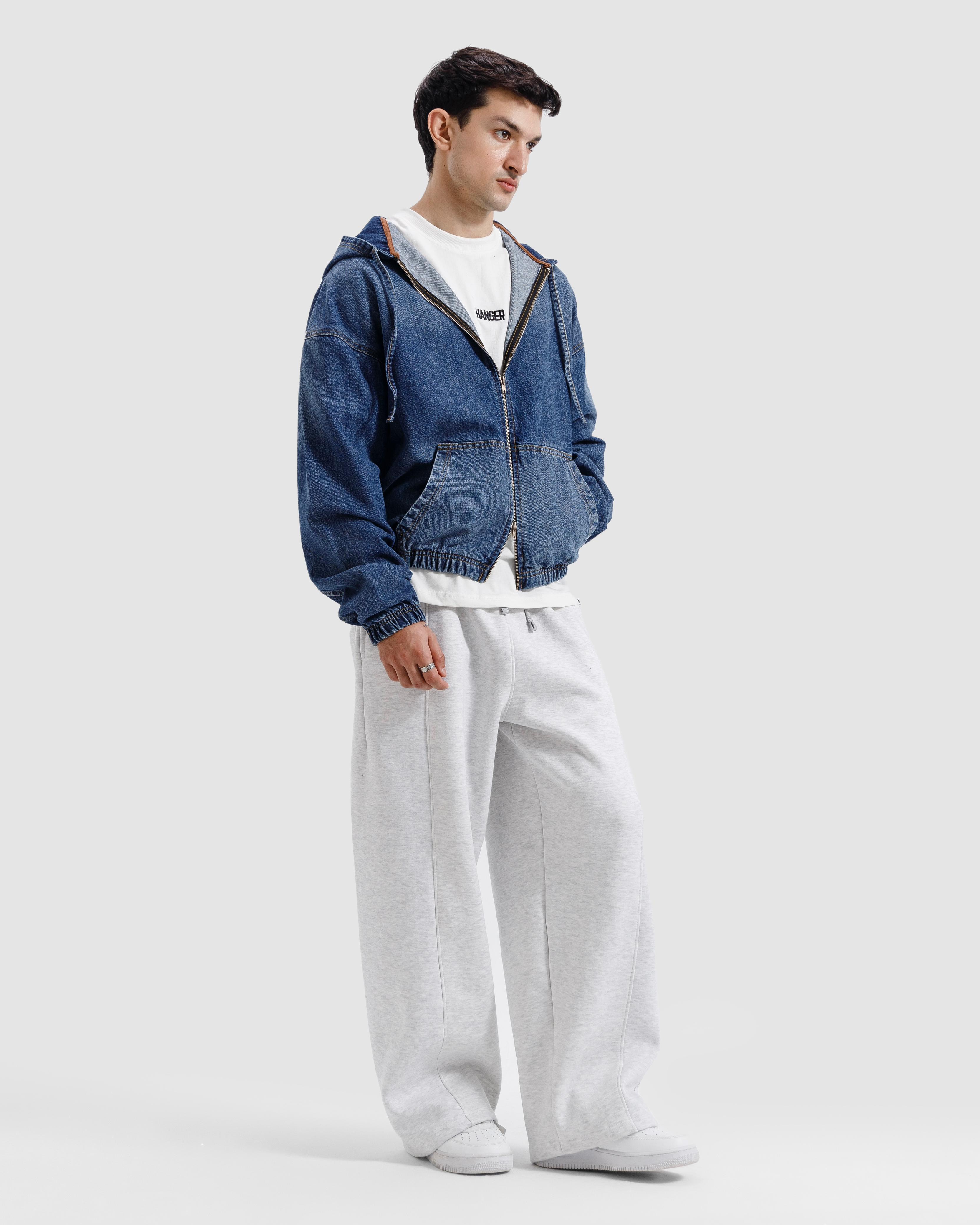 Washed Hooded Denim Jacket