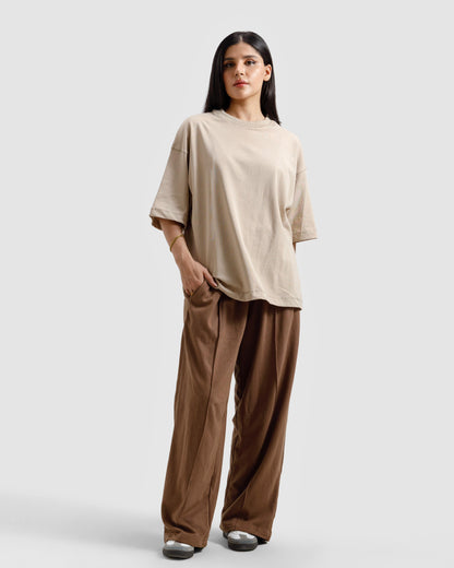 Boxy Seam Detail Basic Essential