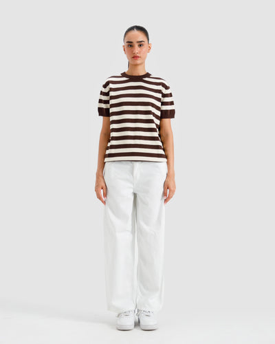 Striped Knit Basic Essential