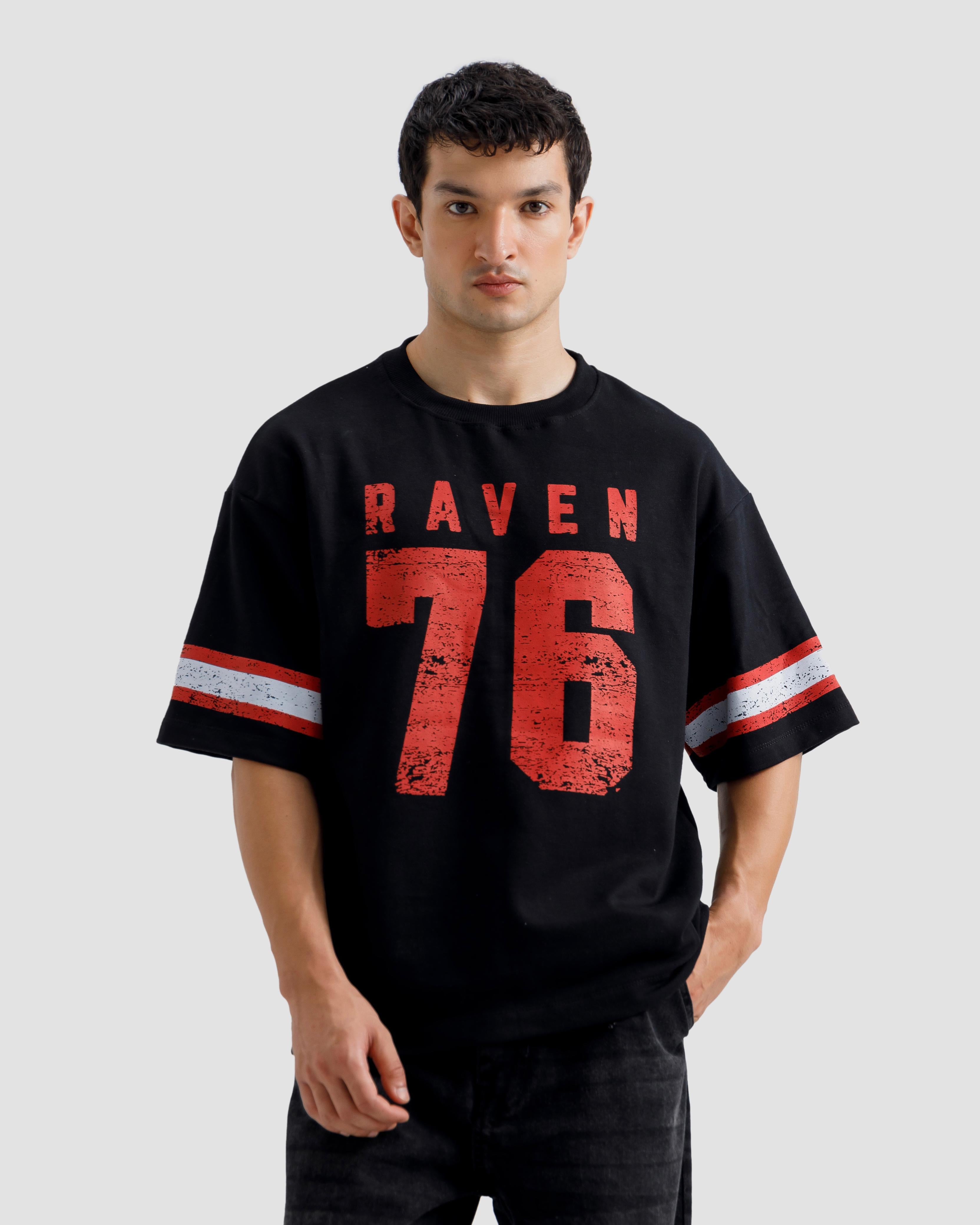 Textured Varsity Print Tshirt