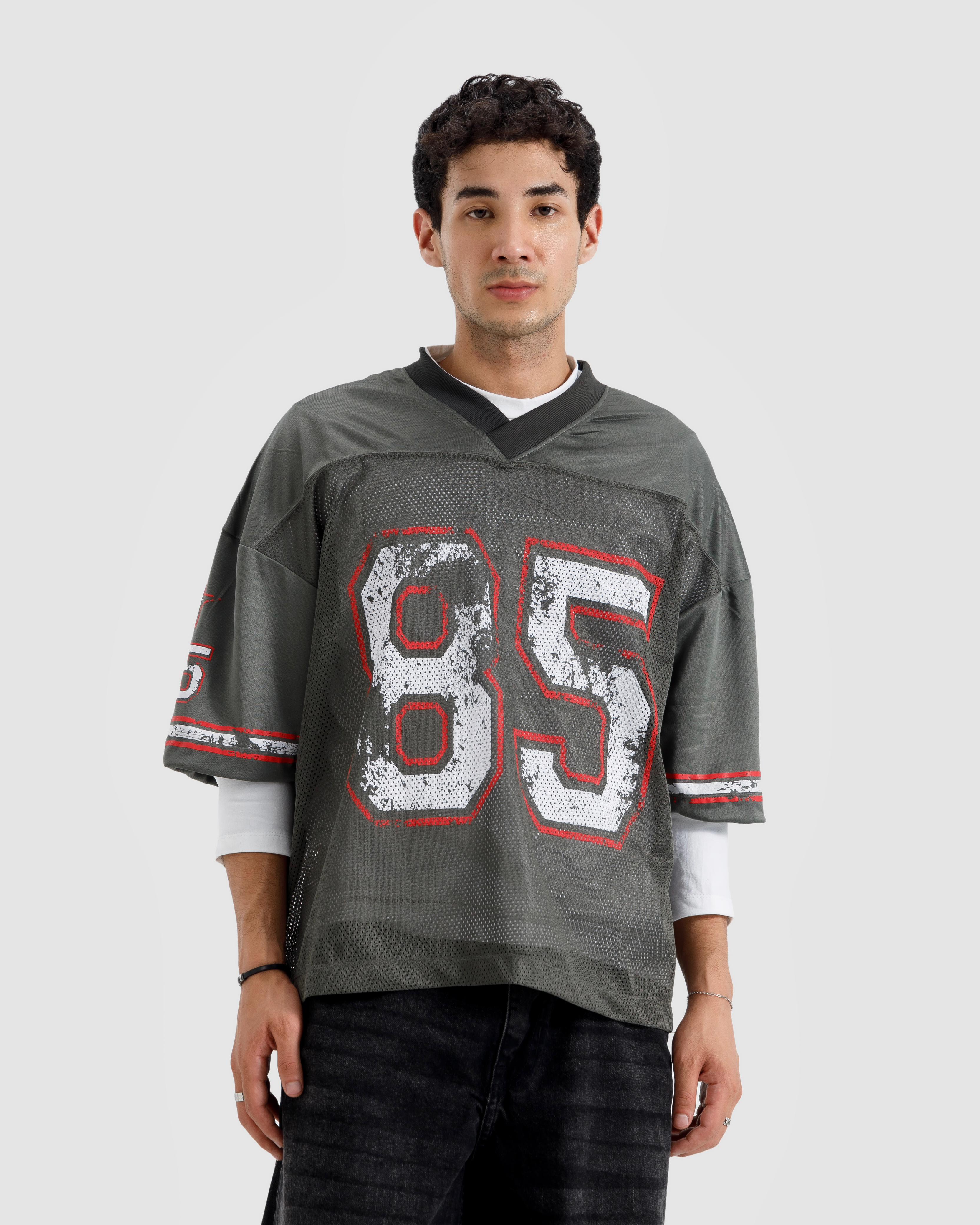 85 Varsity Print Mesh Tshirt