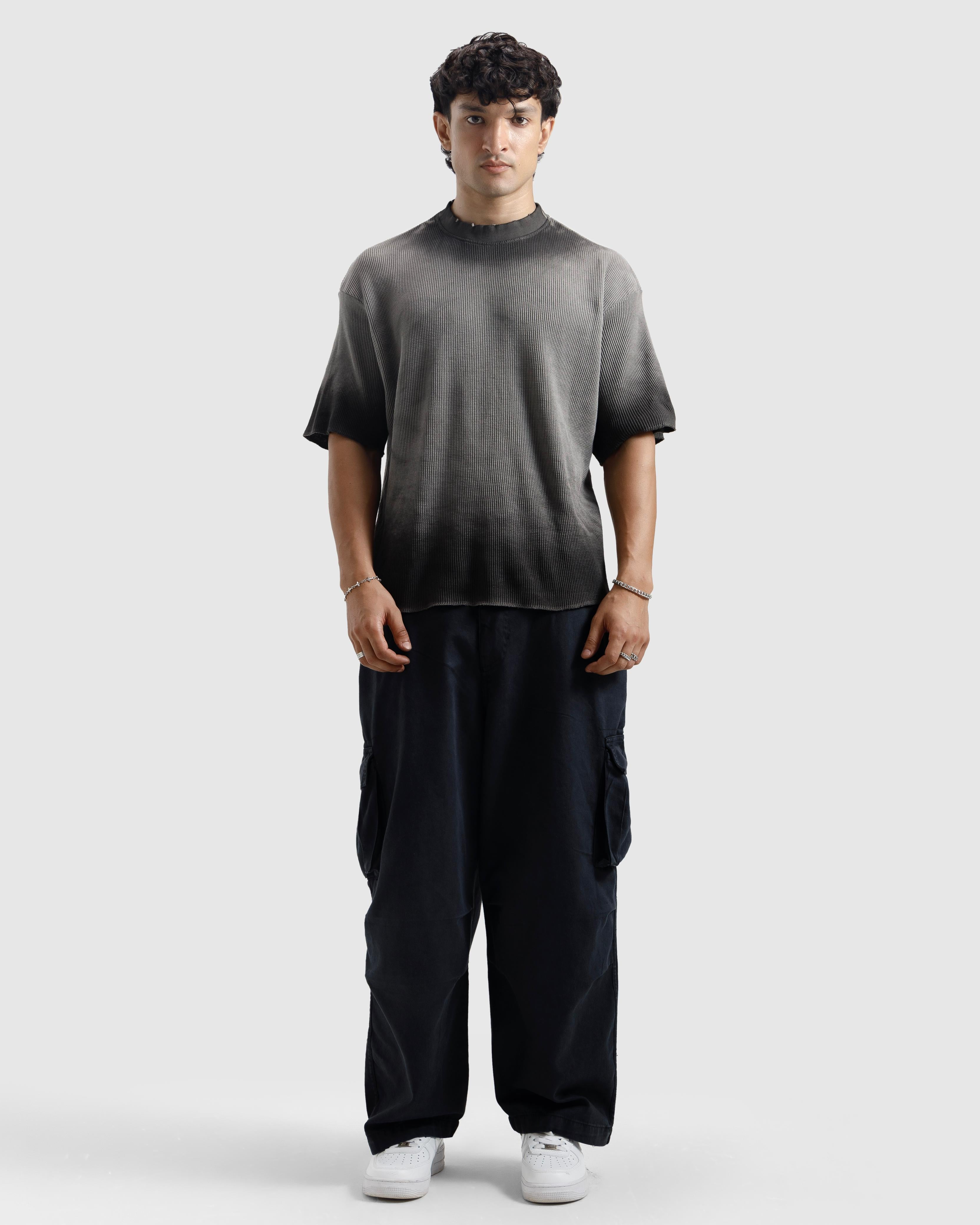 Washed Waffle Knit Essential Tshirt