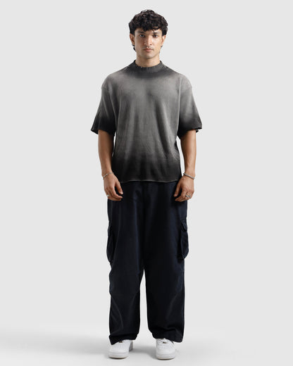 Washed Waffle Knit Essential Tshirt