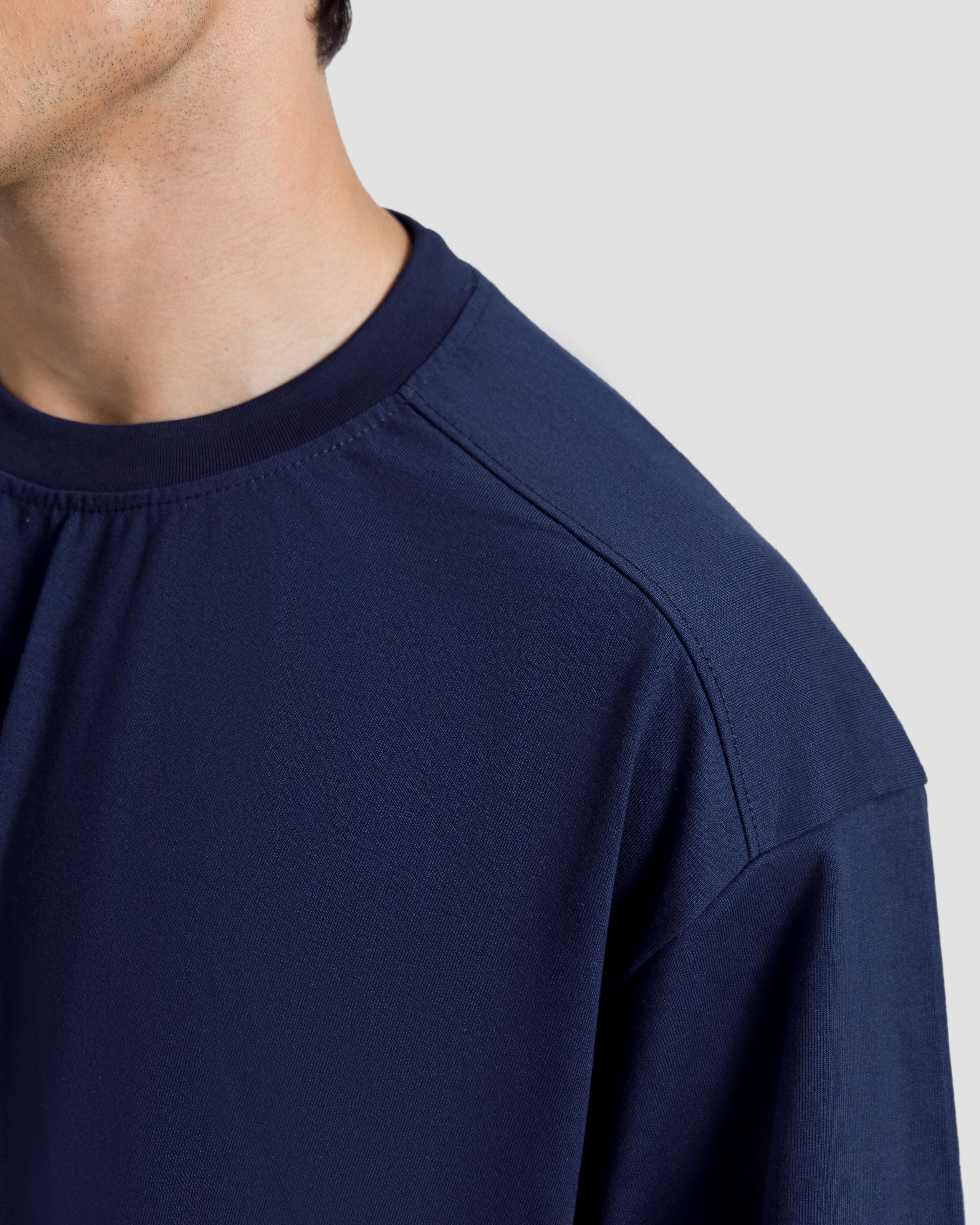 Boxy Shoulder Detail Basic Essential