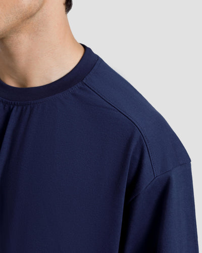 Boxy Shoulder Detail Basic Essential