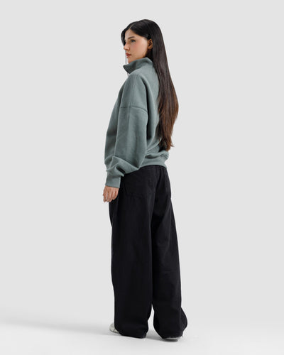 Basic Quarter-Zip Sweatshirt