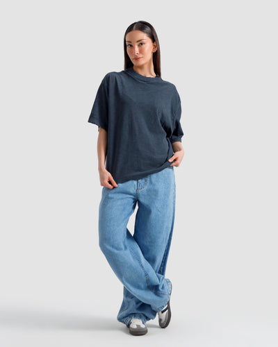 Slub Textured Washed T-Shirt