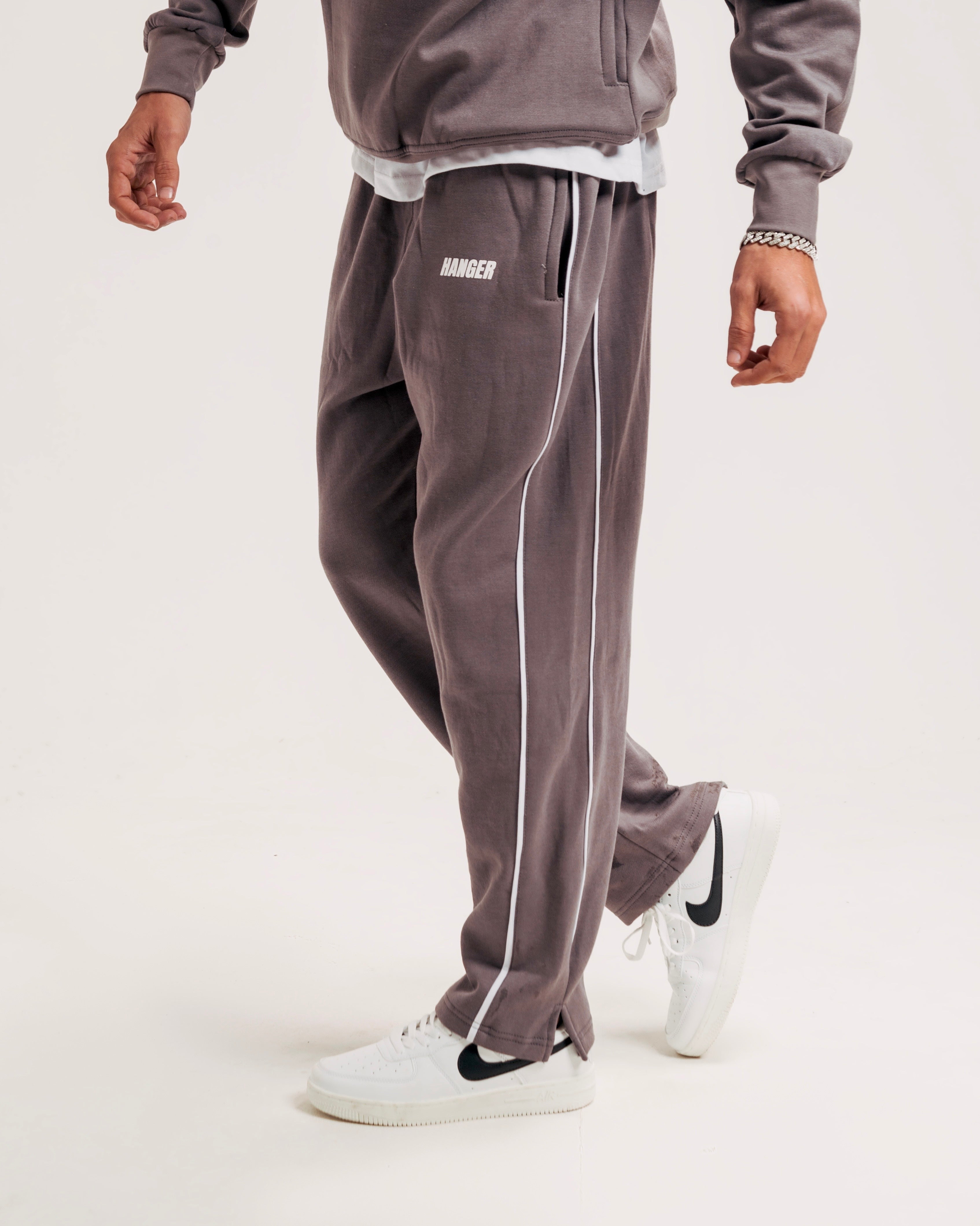 Steel Grey Piping Trouser